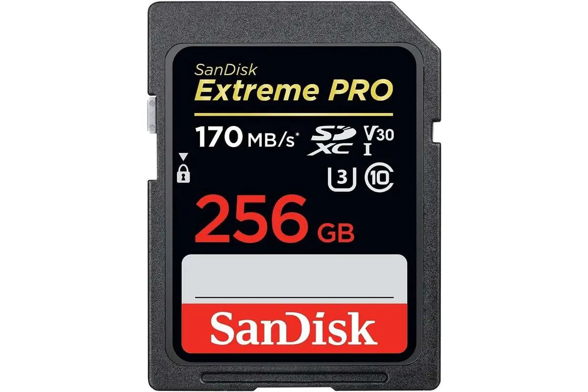 SanDisk 256GB Extreme PRO SDXC UHS-I Memory Card - C10, U3, V30, 4K UHD, SD Card - SDSDXXD-256G-GN4IN