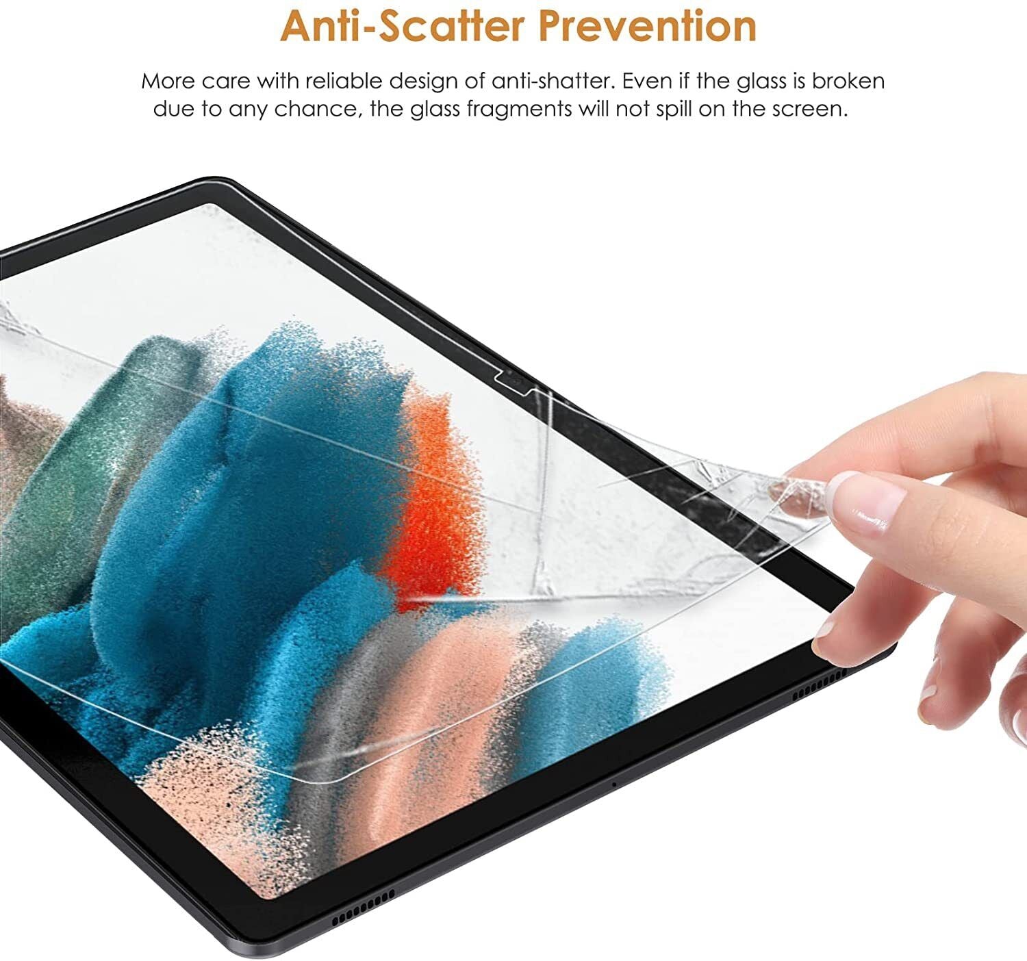 Nuglas Clear Tempered Glass Screen Protector For Samsung Galaxy Tab