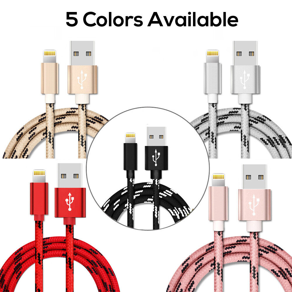 Everlab USB To Lightning Charging Cable Braided Nylon Data Cord For iPhone iPad Airpods