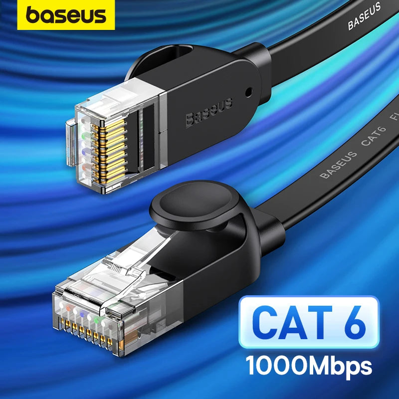 Baseus CAT 6 Ethernet Flat Network Cable LAN Internet RJ45 Modem Router PC PS