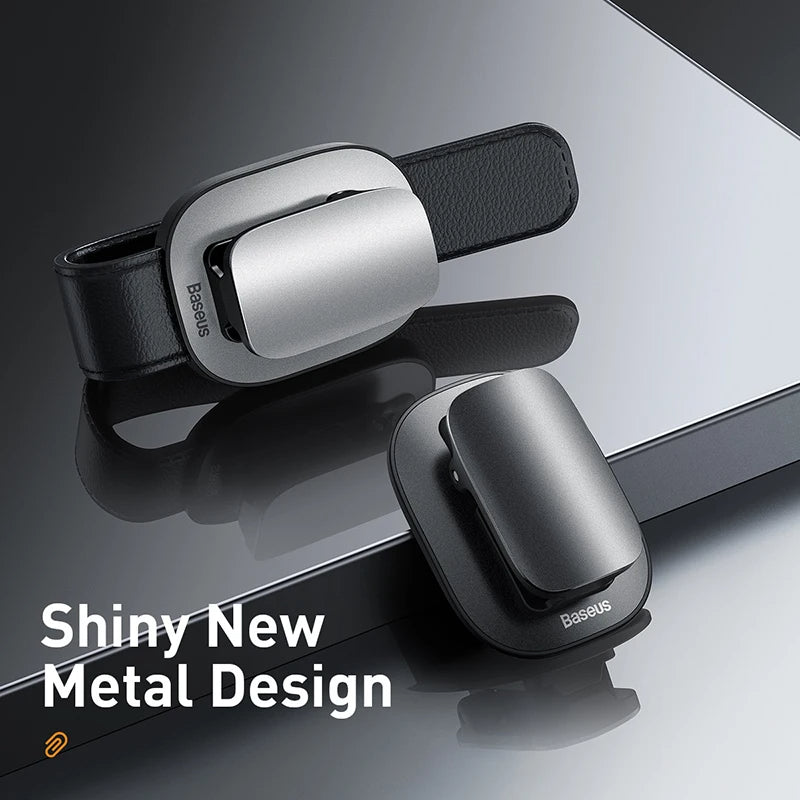 Baseus Car Vehicle Accessory Sun Visor Glasses Eye Card Pen Holder Clip Clamp