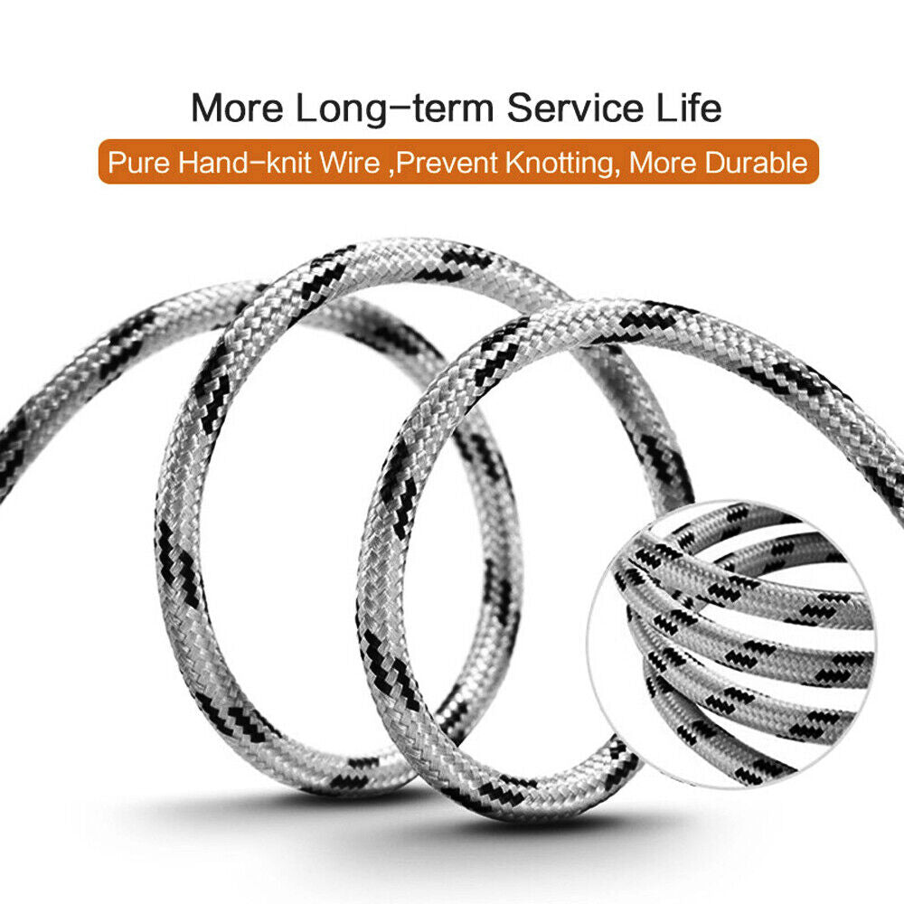 Everlab USB To Lightning Charging Cable Braided Nylon Data Cord For iPhone iPad Airpods