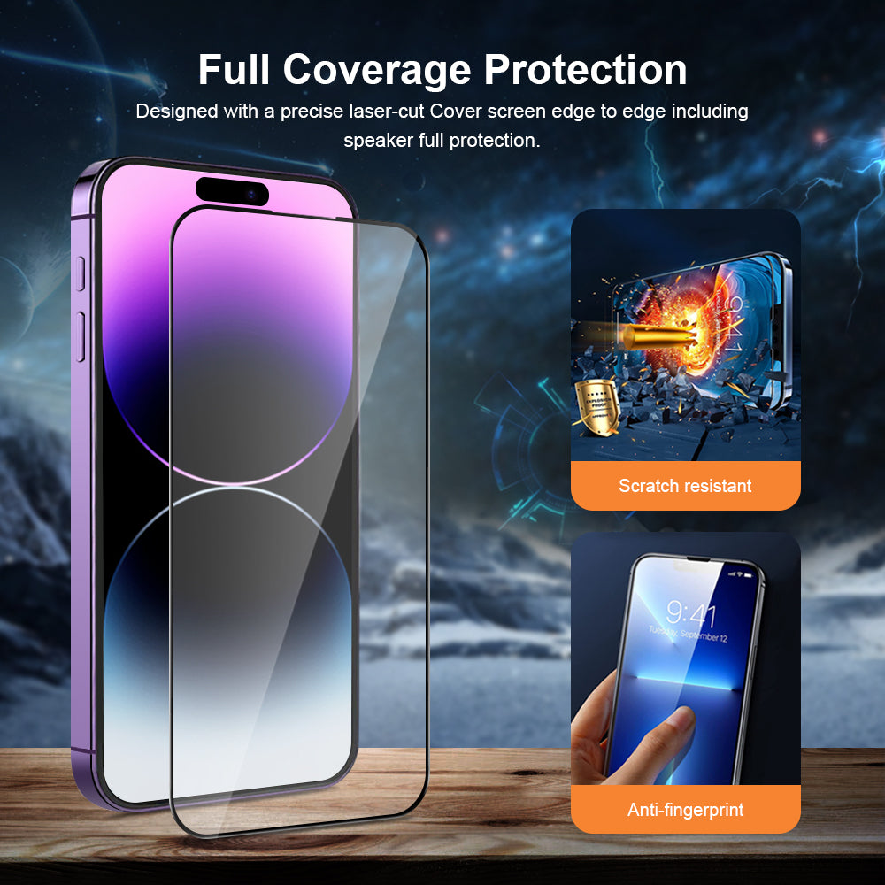 Everlab Easy Installation Auto Fill Tray Clear Screen Protector Tempered Glass For iPhone 12 13 14