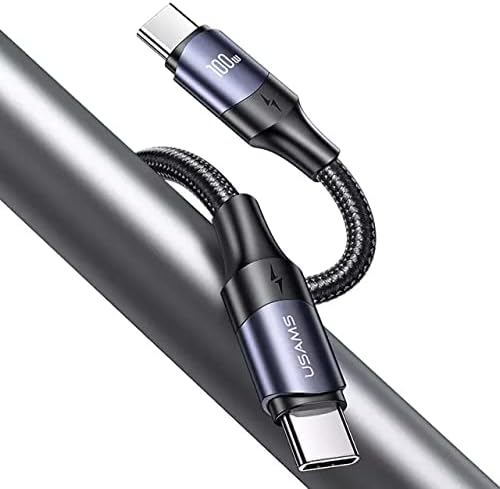 USAMS 100W PD USB-C To Type-C Fast Charging Cable Data Cord For Samsung iPad