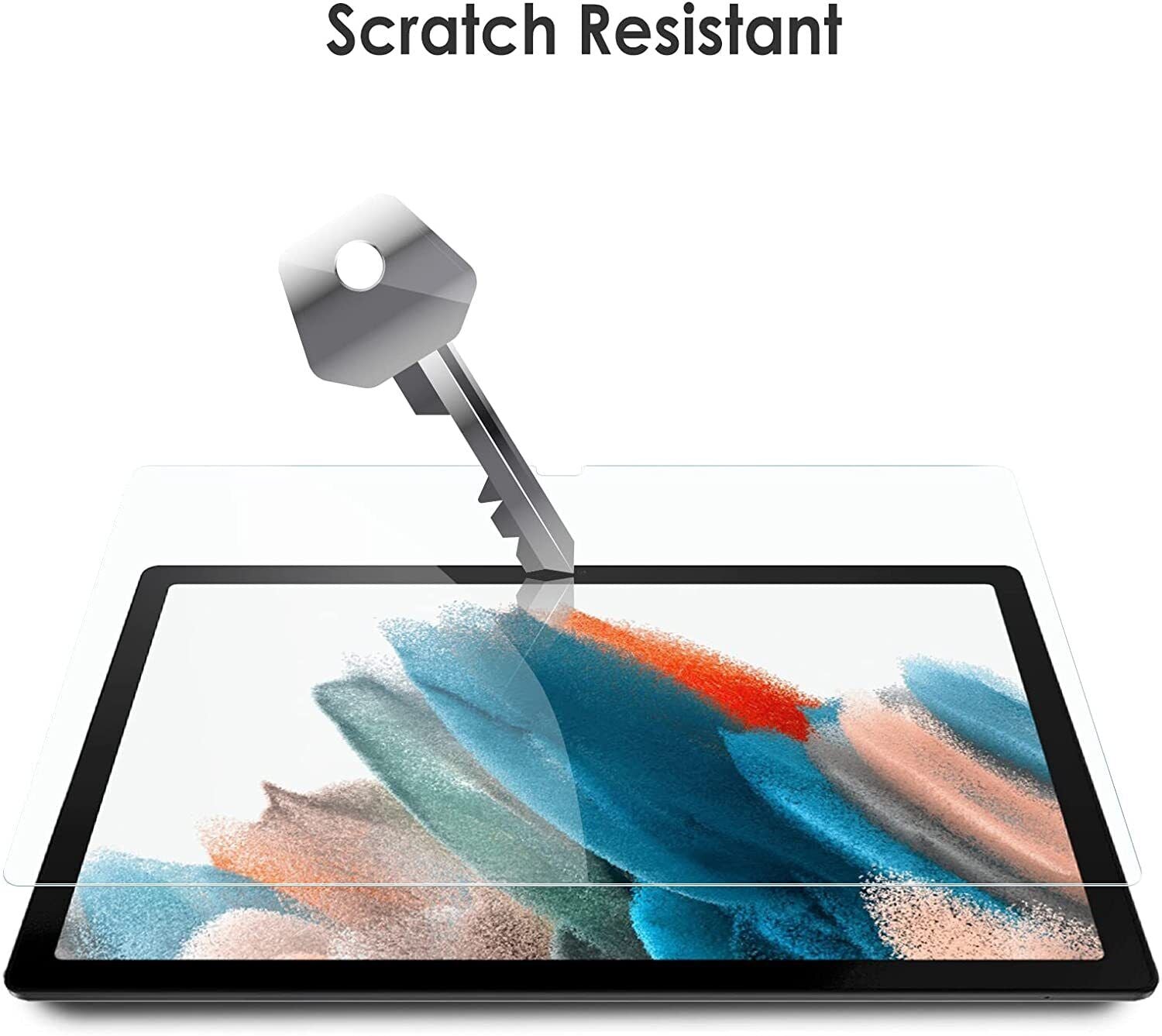 Nuglas Clear Tempered Glass Screen Protector For Samsung Galaxy Tab