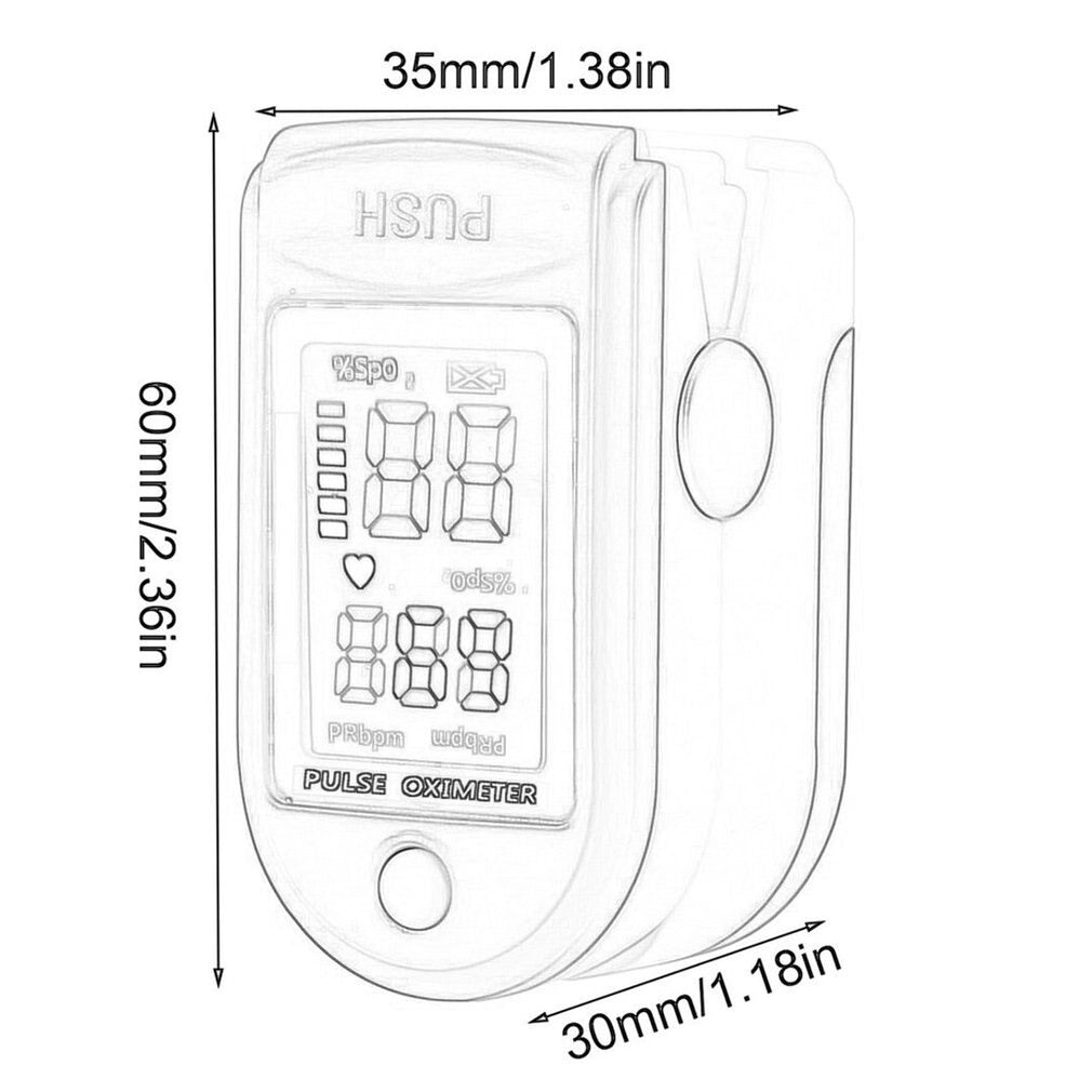 Everlab Finger Pulse Oximeter Blood Oxygen Saturation Monitor Heart Rate