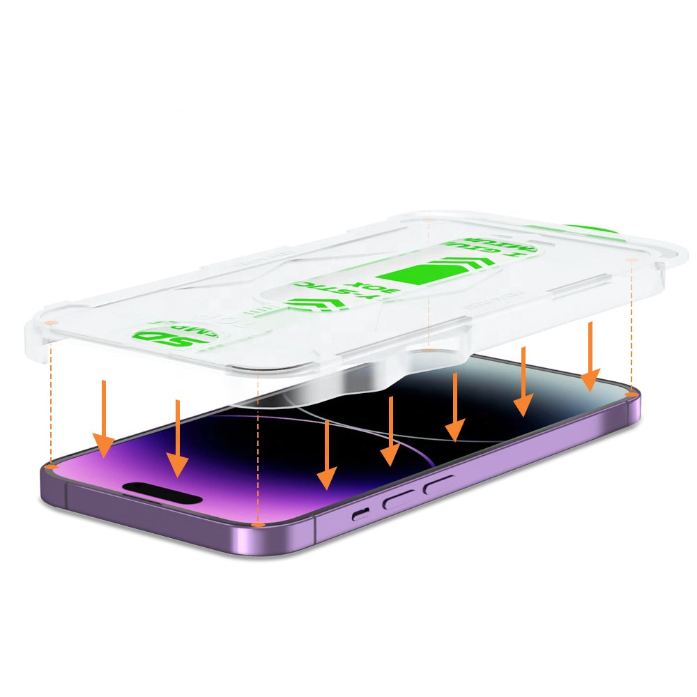Everlab Easy Installation Auto Fill Tray Clear Screen Protector Tempered Glass For iPhone 12 13 14
