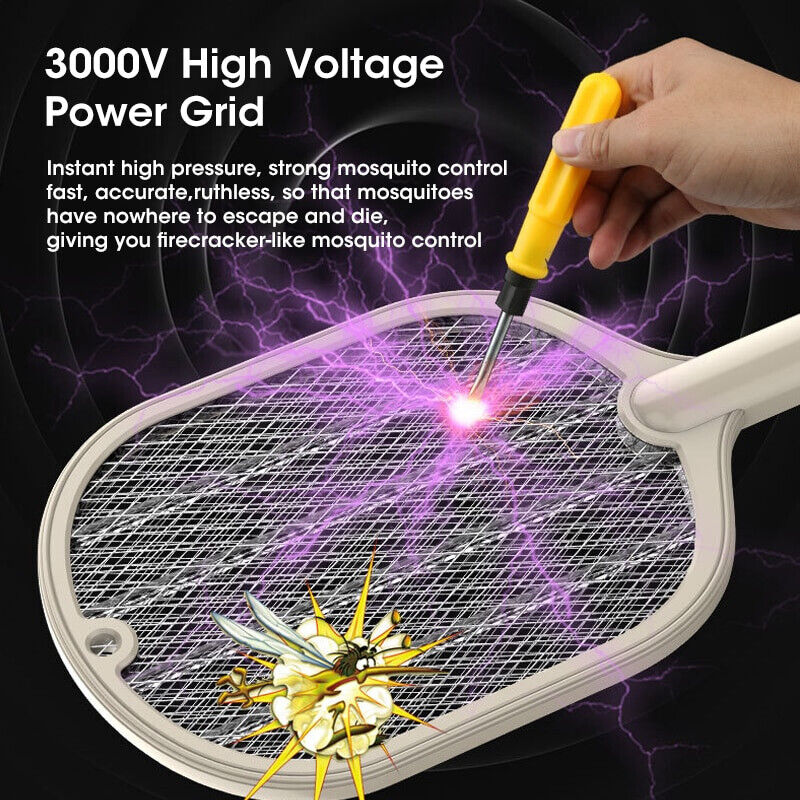 Everlab Electric Bug Zapper Racket Fly Swatter Mosquito Killer USB Insects Bat Catcher