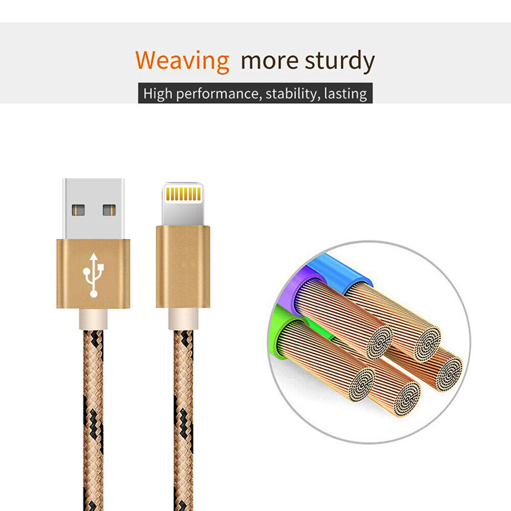 Everlab USB To Lightning Charging Cable Braided Nylon Data Cord For iPhone iPad Airpods