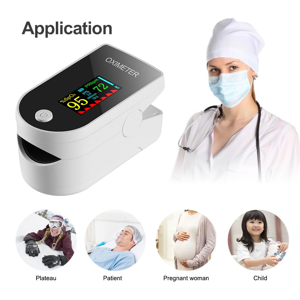 Everlab Portable Pulse Rate Oximeter Blood Oxygen Saturation Level Heart Rate Fingertip Monitor