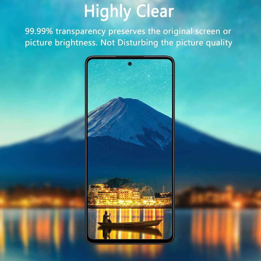 Nuglas Black Frame Camera Lens Tempered Glass For Samsung A Series