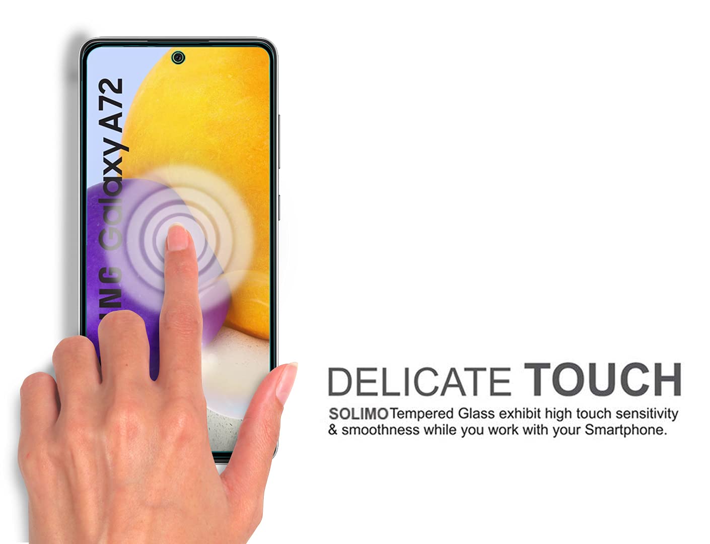 Nuglas Clear Tempered Glass Screen Protector For Samsung A73 A72 A71 A70 A53 A52 A51