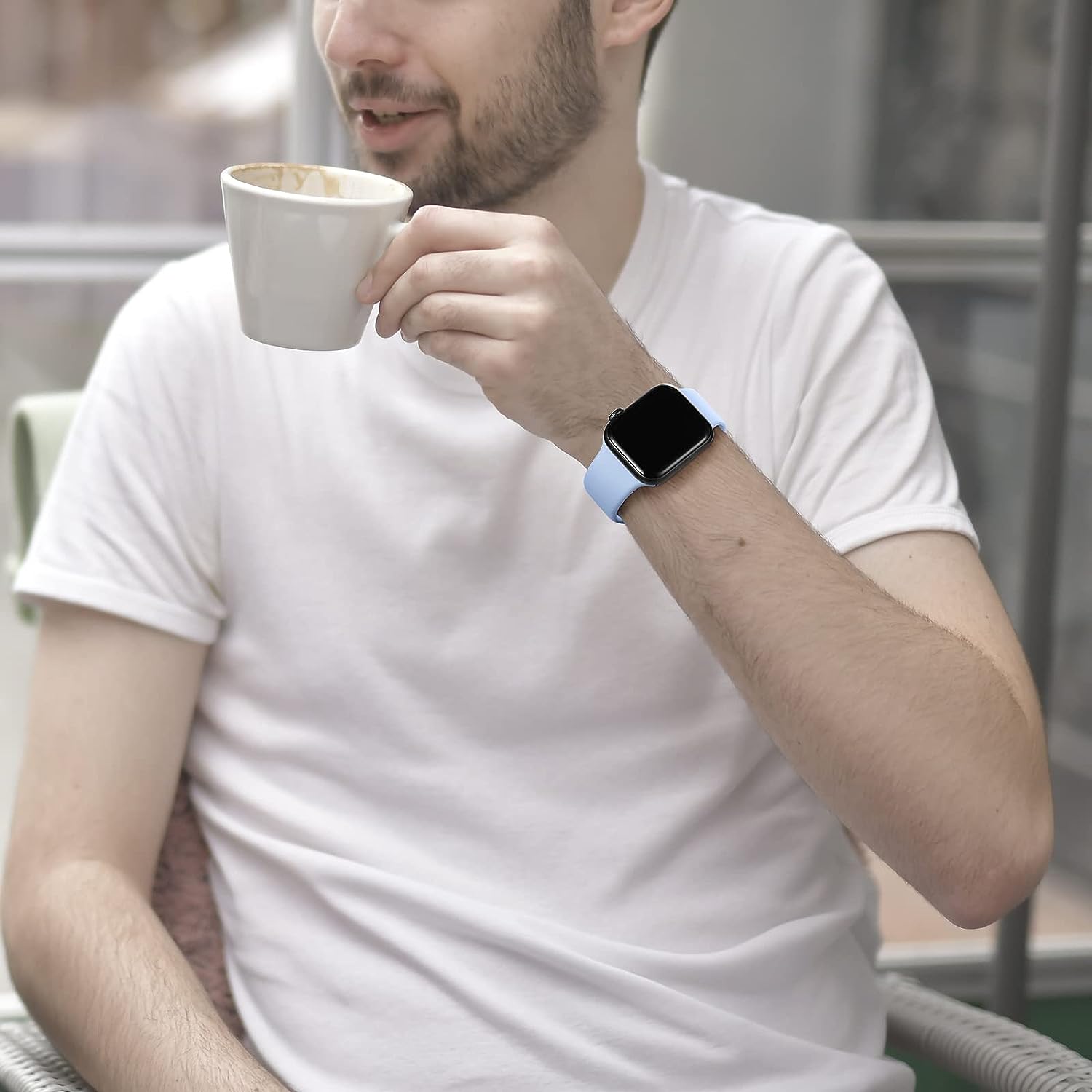 Everlab Apple Watch 8 7 6 5 SE 4 3 Silicone Replacement Adjustable Strap 49 45 44 42 40mm