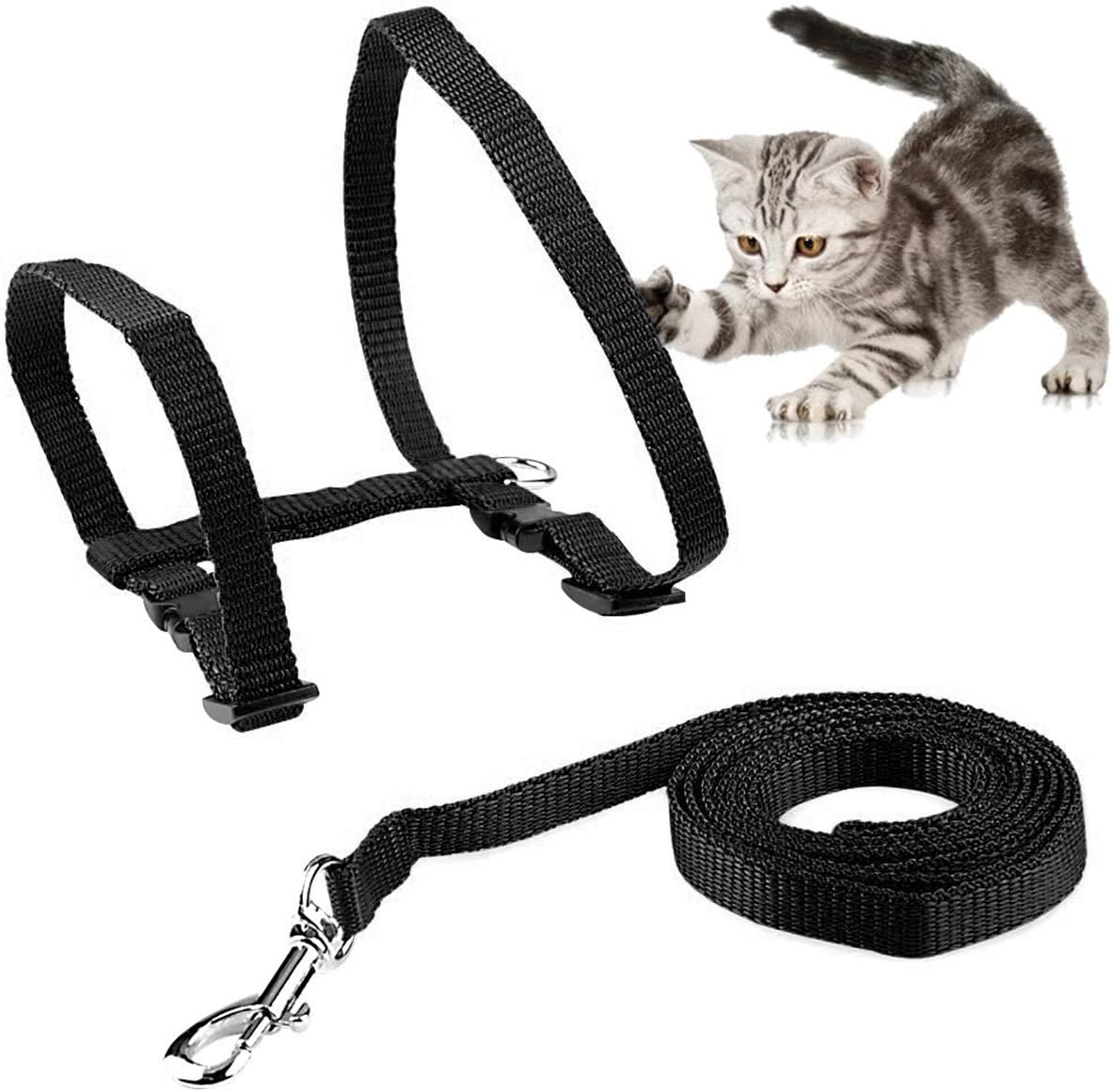 Everlab Cat Harness Collar and Leash For Pet Cat Outdoor Walking