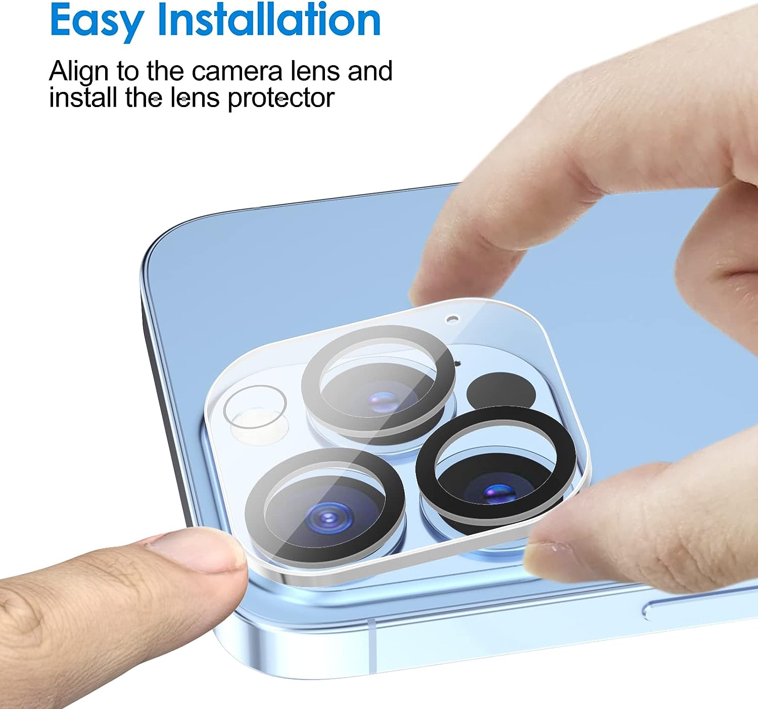 Nuglas Black Frame Tempered Glass Camera Lens Protector For iPhone 14 13 12 11 XS