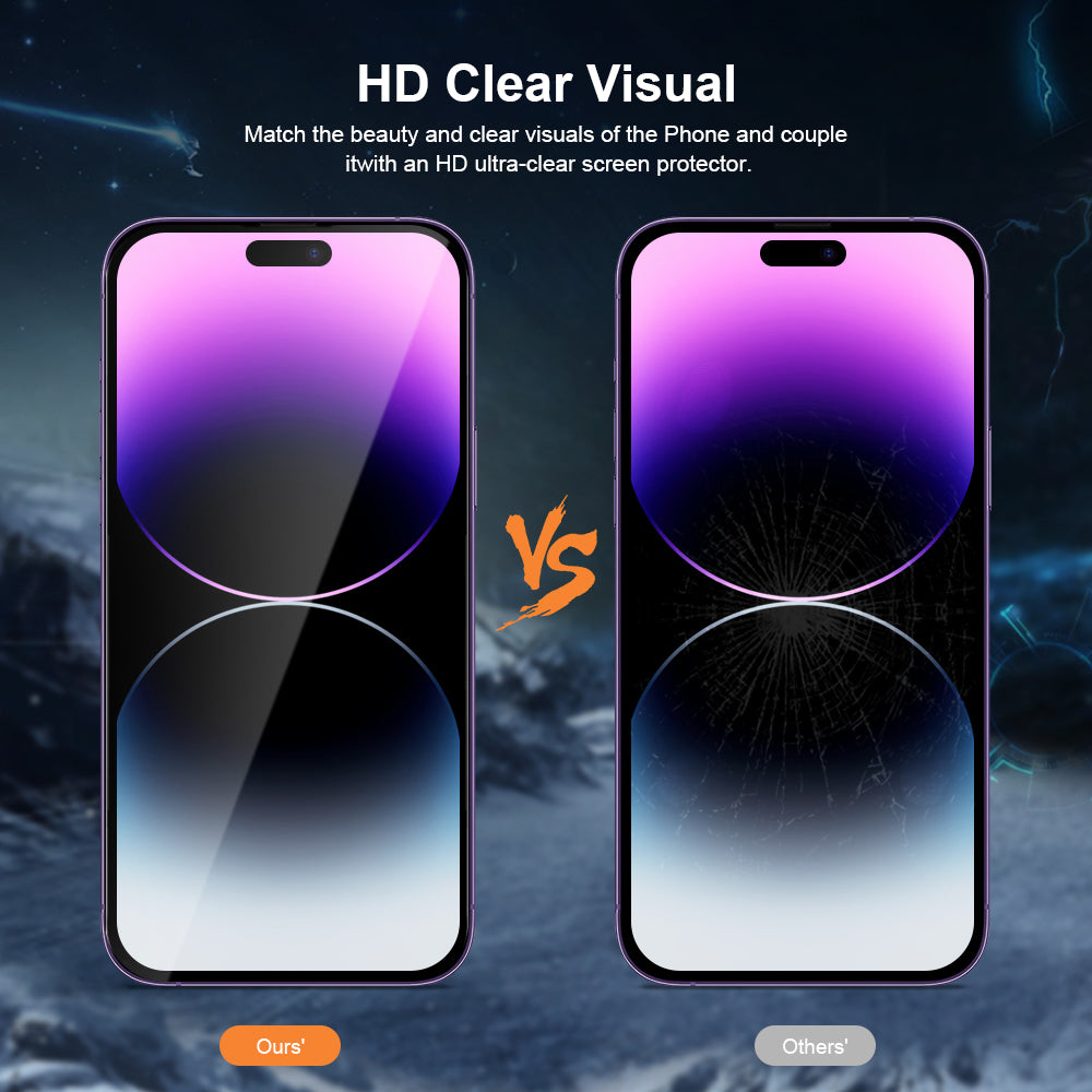 Everlab Easy Installation Auto Fill Tray Clear Screen Protector Tempered Glass For iPhone 12 13 14