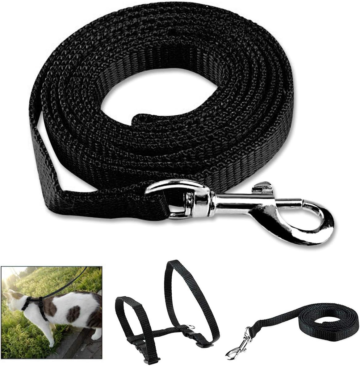 Everlab Cat Harness Collar and Leash For Pet Cat Outdoor Walking