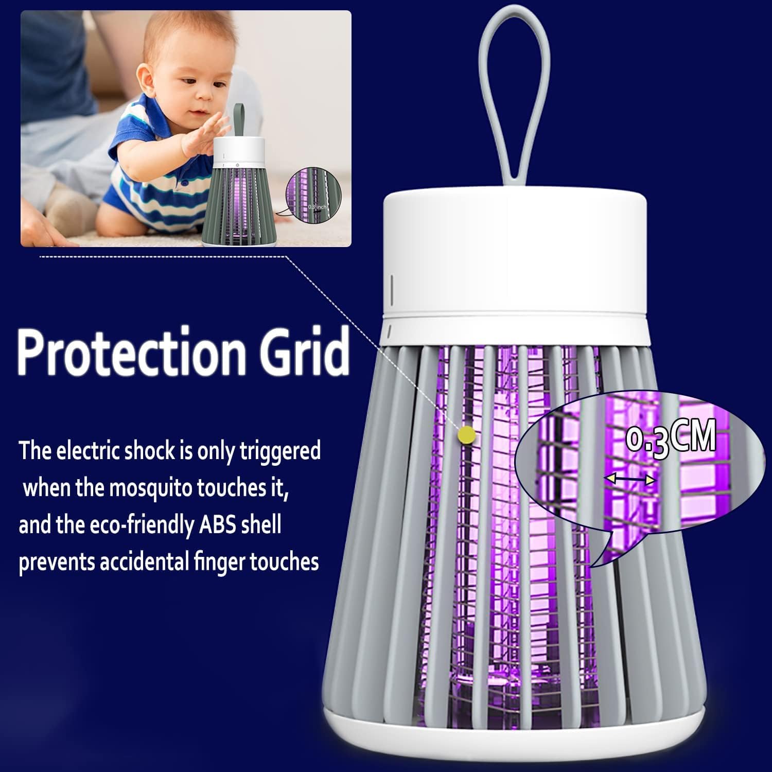 Everlab USB Powered Household USB Mosquito Insects Killer Lamp UV Light Zapper Wireless Portable