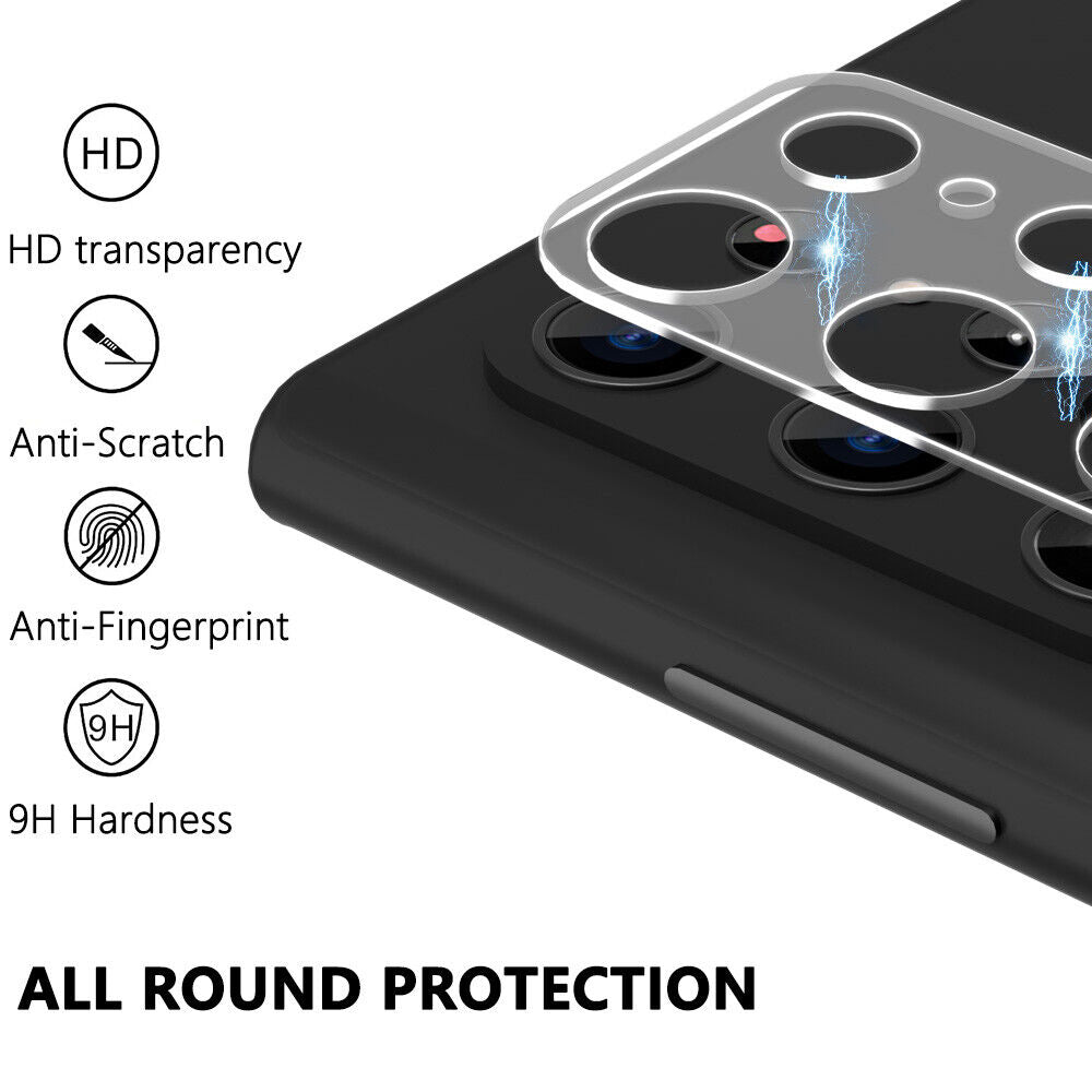Nuglas Clear Camera Lens Tempered Glass Protector For Samsung Note S22 S21 S20 Ultra Plus