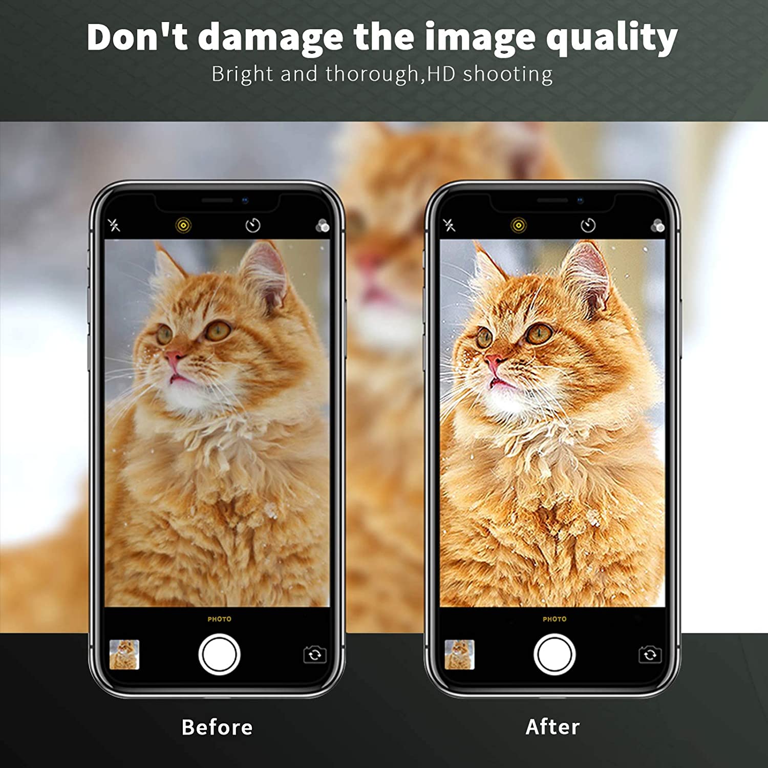 Nuglas Clear Tempered Glass Camera Lens Protector Frame For iPhone 14 13 12 11 XS