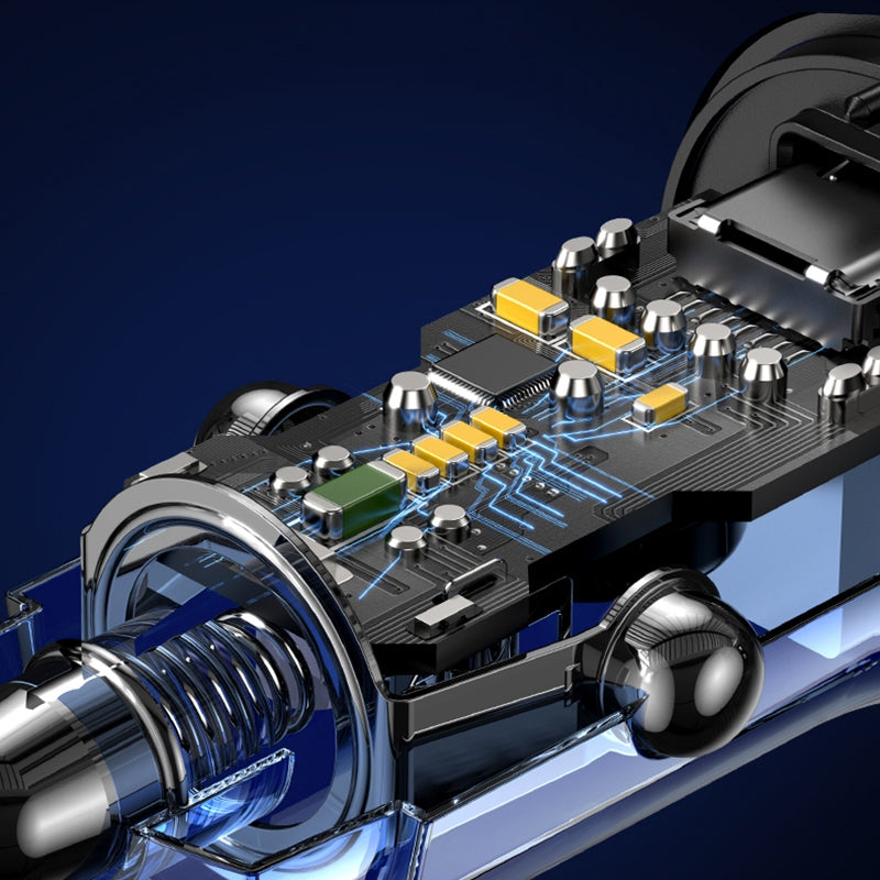 USAMS Fast Charging USB & Type C Car Charger Dual Port Quick Adapter PD
