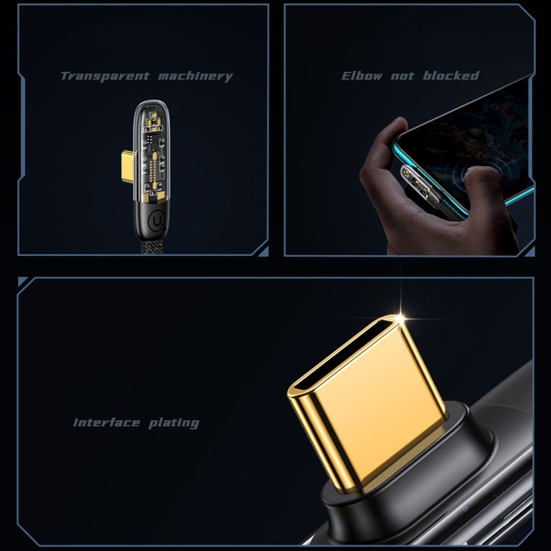 USAMS USB Type-C To Type C Cable Charge PD Quick Charging Data Fast Charger Samsung - 1.2m