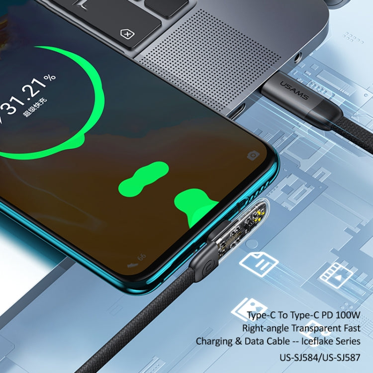 USAMS USB Type-C To Type C Cable Charge PD Quick Charging Data Fast Charger Samsung - 1.2m