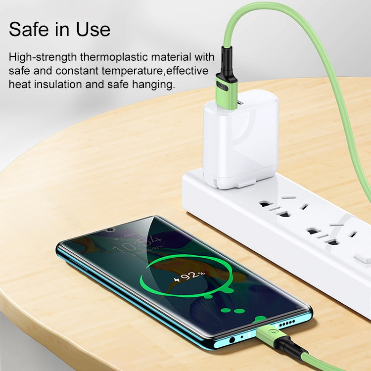 USAMS Silicone USB To Type-C Fast Charging Cable Data Cord For Samsung S24 S23 S22 S21 Ultra Plus iPhone 16 15 Pro Max iPad Pro 13 11 inch (1m)