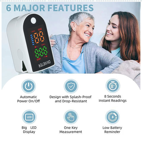 Everlab Portable Pulse Rate Oximeter Blood Oxygen Saturation Level Heart Rate Fingertip Monitor
