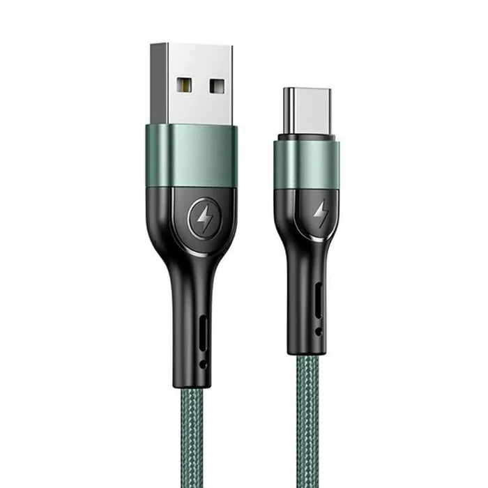 USAMS USB To Type-C Aluminium Charger Cable Charging Data Samsung iPhone 16 15