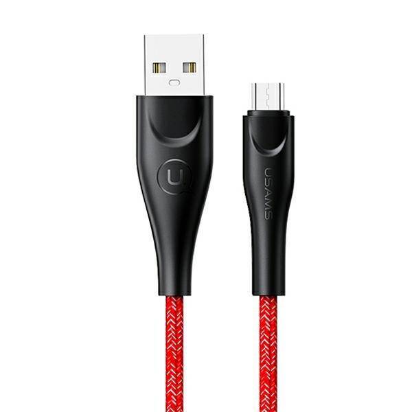 USAMS Smart Braided USB To Micro USB Charger Charging Cable Data Cord Android Samsung US-SJ396