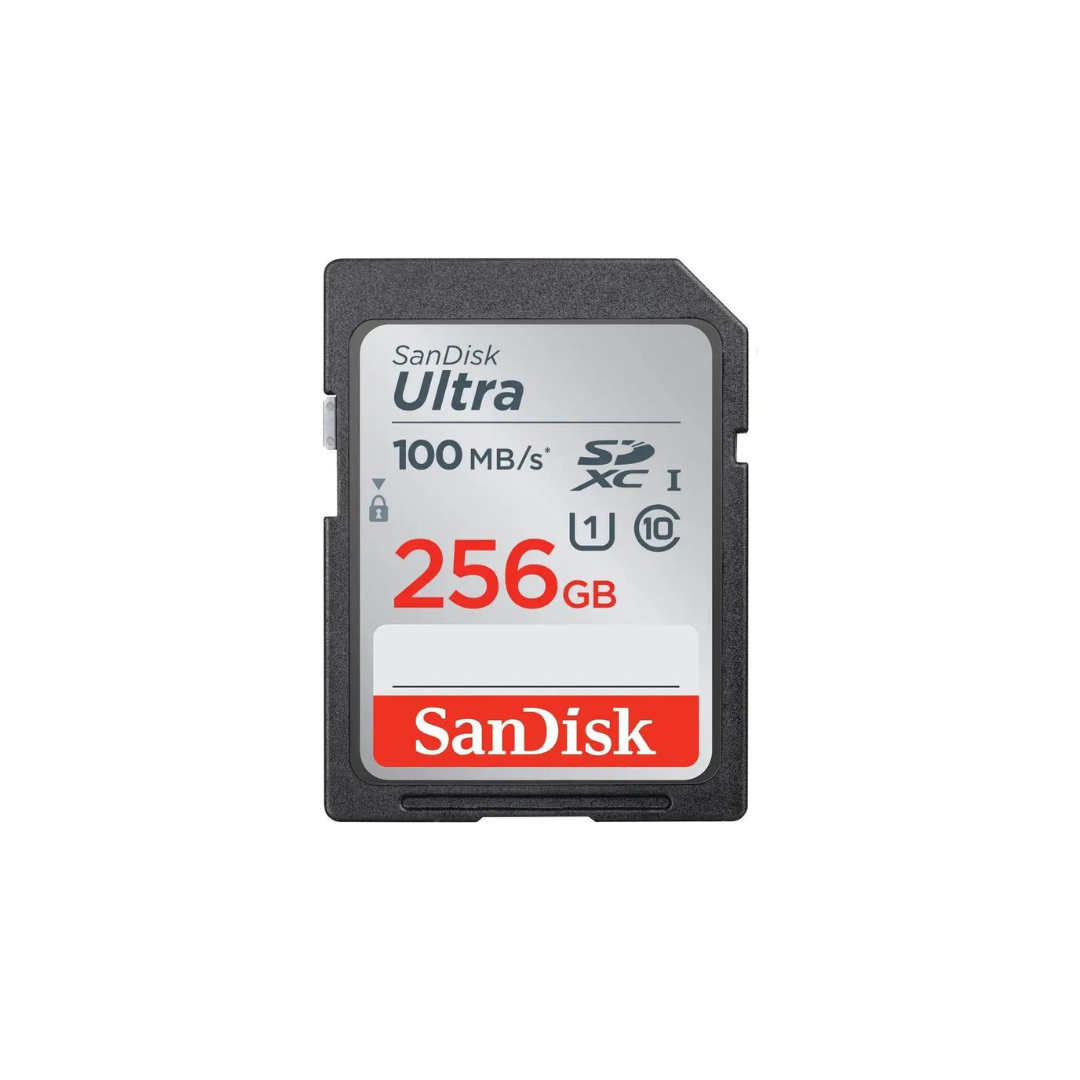 SanDisk Ultra 256GB SD Card SDXC UHS-I Camera DSLR Memory Card SDSDUNR-256G 100MB/s