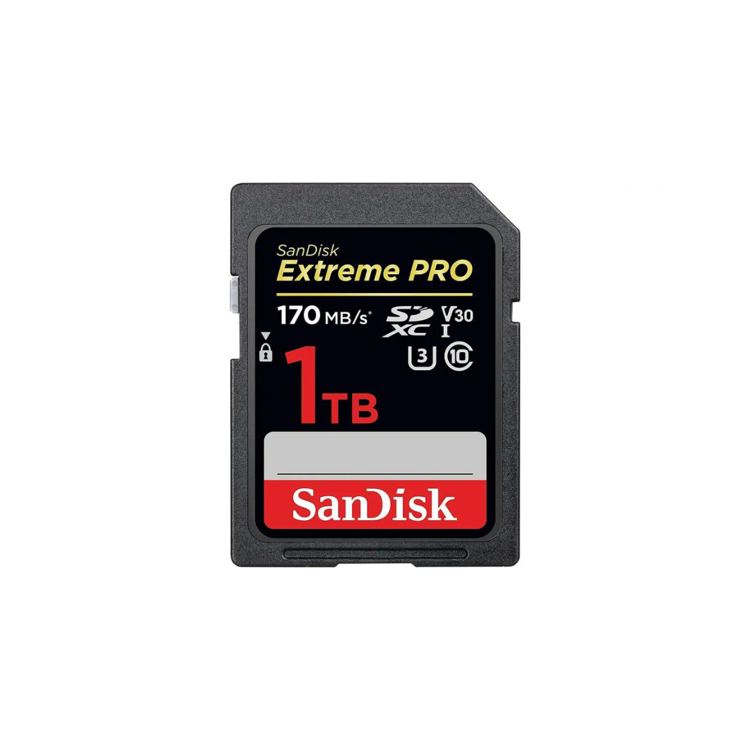 SanDisk 1TB Extreme PRO SDXC UHS-I Memory Card - C10, U3, V30, 4K UHD, SD Card - SDSDXXD-1T00-GN4IN