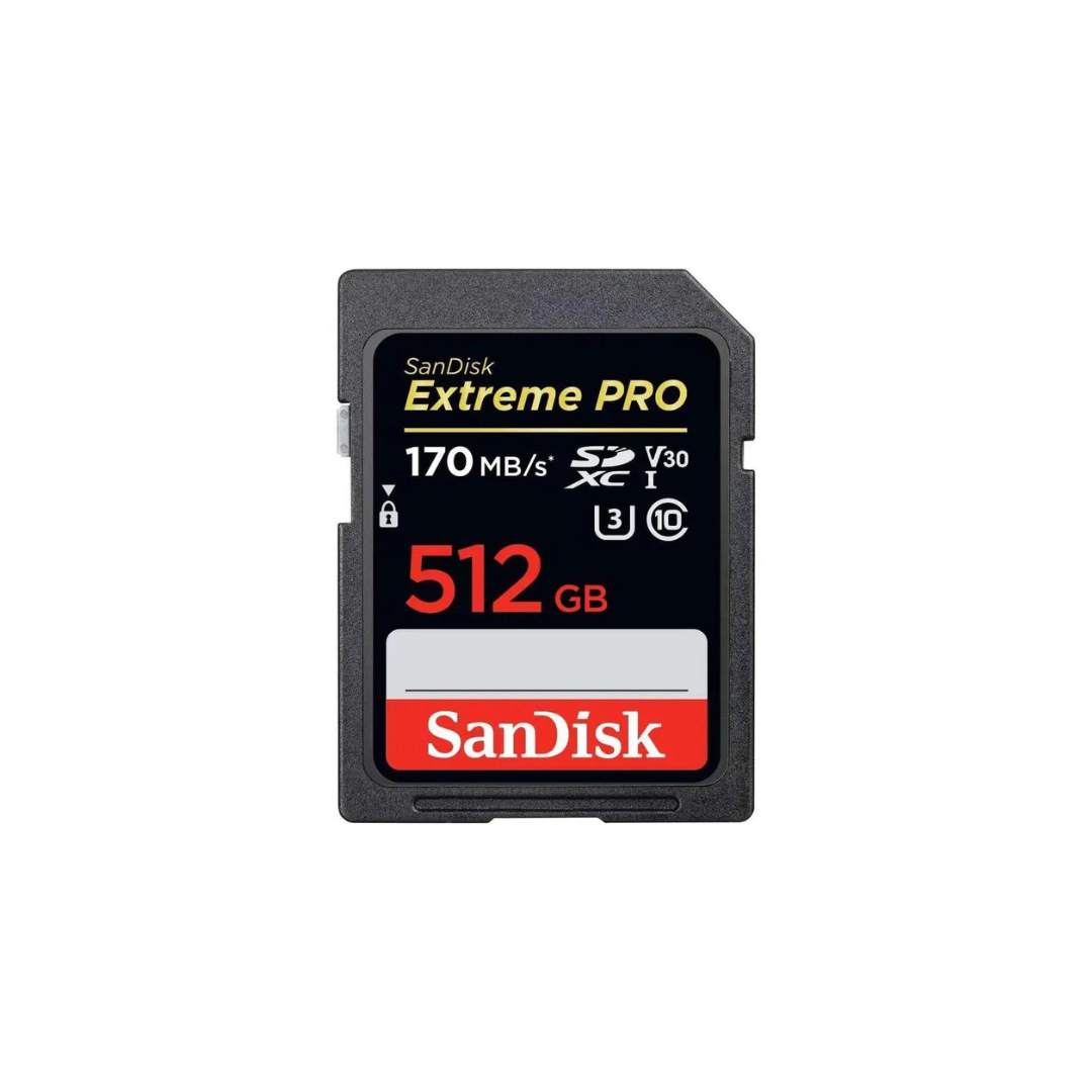 SanDisk 512GB Extreme PRO SDXC UHS-I Memory Card - C10, U3, V30, 4K UHD, SD Card - SDSDXXD-512G-GN4IN