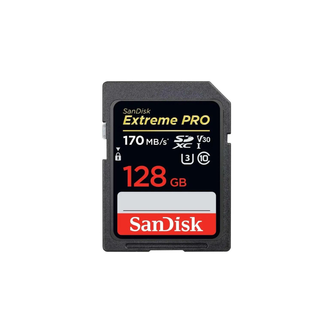 SanDisk 128GB Extreme PRO SDXC UHS-I Memory Card - C10, U3, V30, 4K UHD, SD Card - SDSDXXD-128G-GN4IN