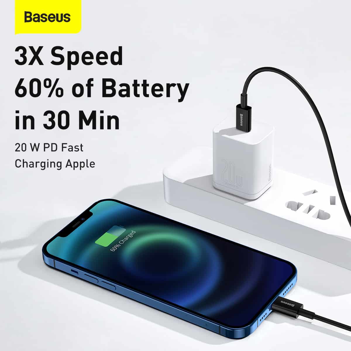 Baseus 20W PD USB Type-C To Lightning Charging Cable Superior Series For iPhone iPad
