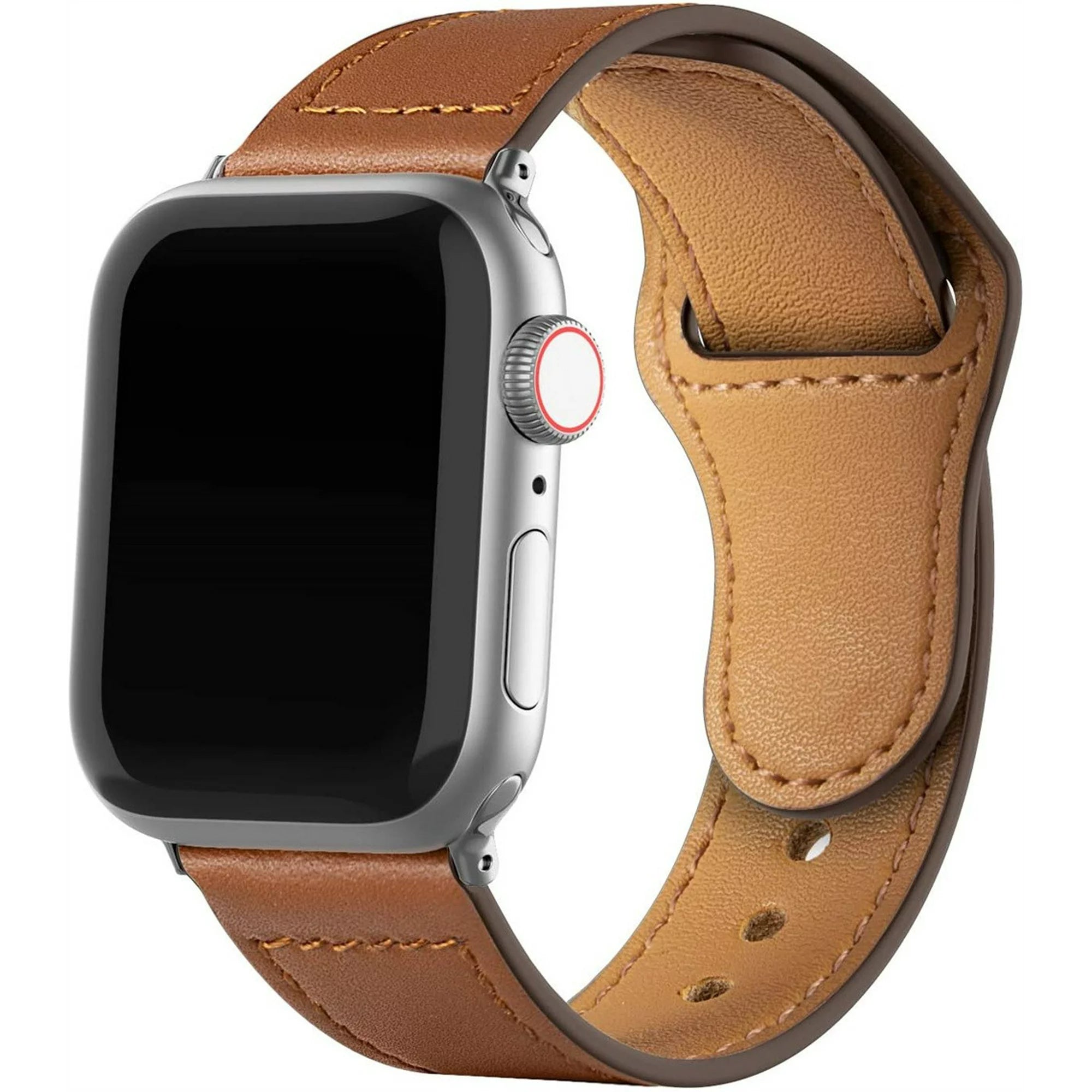 Everlab Leather Classic Professinal Replacement Strap Band For Apple Watch Series Ultra 8 7 6 5 4
