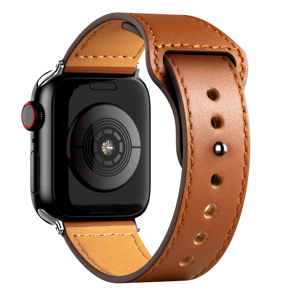Everlab Leather Classic Professinal Replacement Strap Band For Apple Watch Series Ultra 8 7 6 5 4