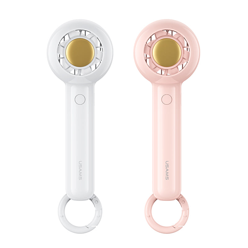 USAMS Mini Portable Hand-Held Desk Fan Cooler USB Air Rechargeable 3 Speed AU
