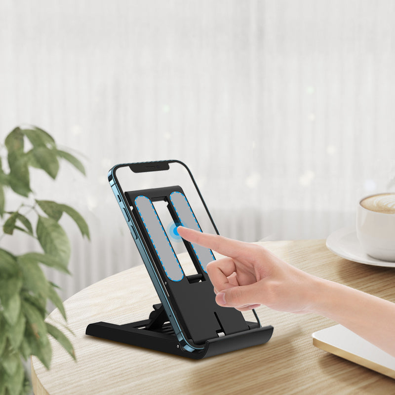 USAMS Adjustable Folding Desk Mobile Phone Stand Mount Holder For iPhone iPad