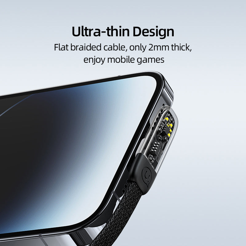 USAMS USB Type C To iPhone Cable 90 Degree Quick Charging Data Fast Charger