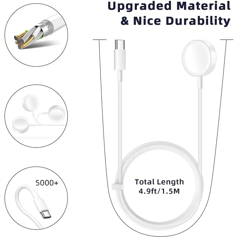 Everlab Apple Watch Magnetic Fast Charger to USB-C Cable for iWatch