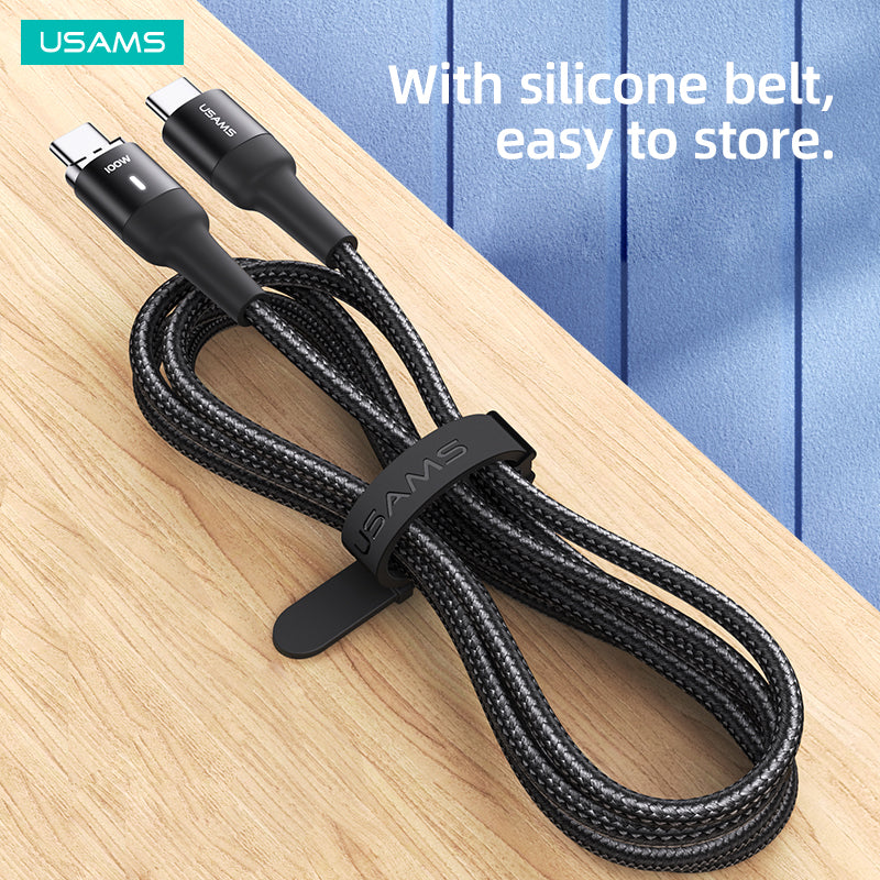 USAMS Magnetic Type C To C Cable Charger Fast Charging Cord For Samsung iPad