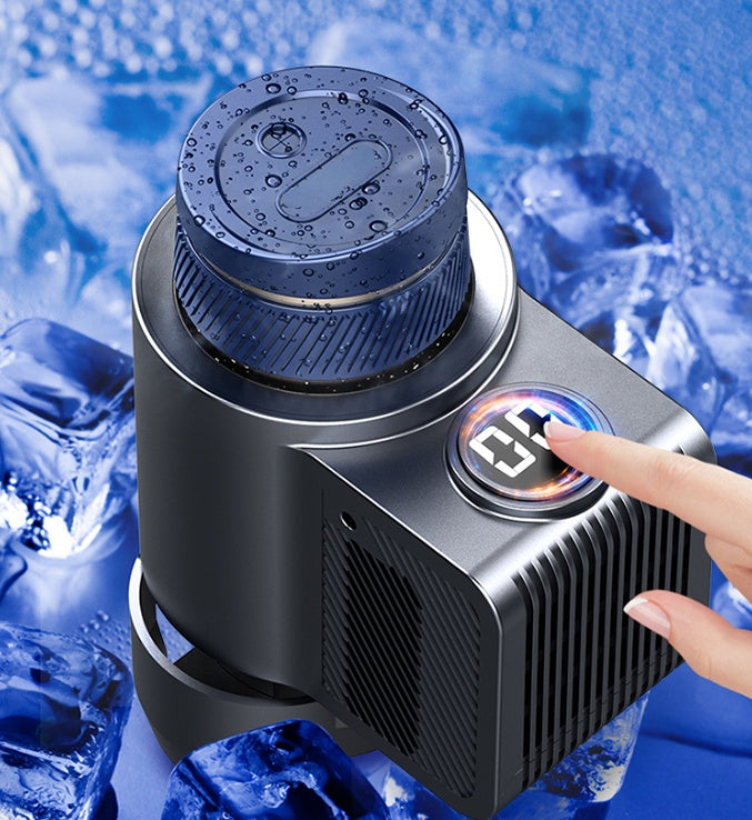 USAMS 2 in 1 Electric Car Smart Cooler Warmer Travel Cup Holder Camping Travel