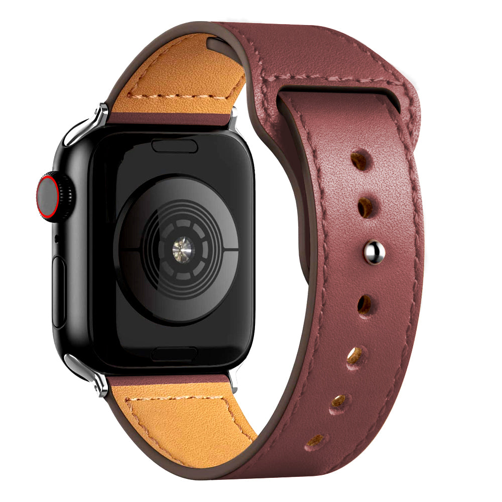Everlab Leather Classic Professinal Replacement Strap Band For Apple Watch Series Ultra 8 7 6 5 4