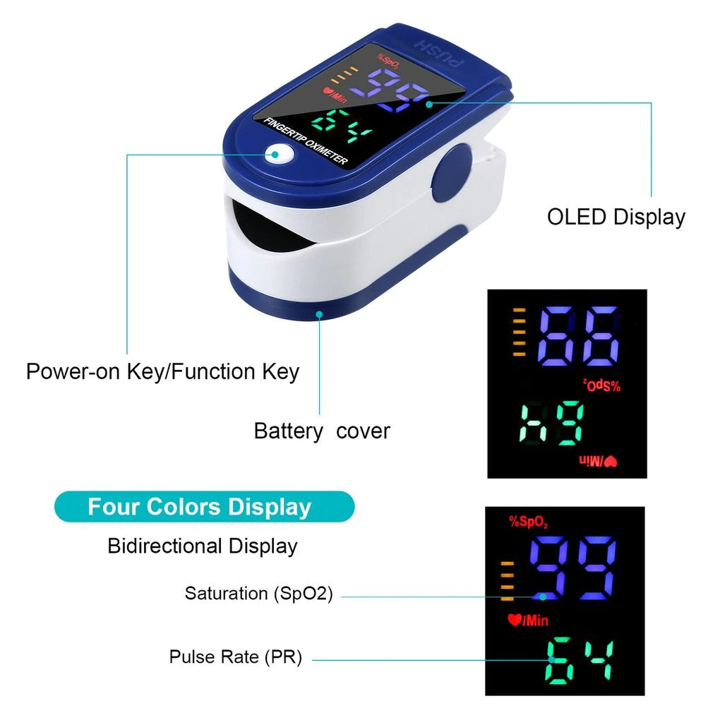 Everlab Finger Pulse Oximeter Blood Oxygen Saturation Monitor Heart Rate