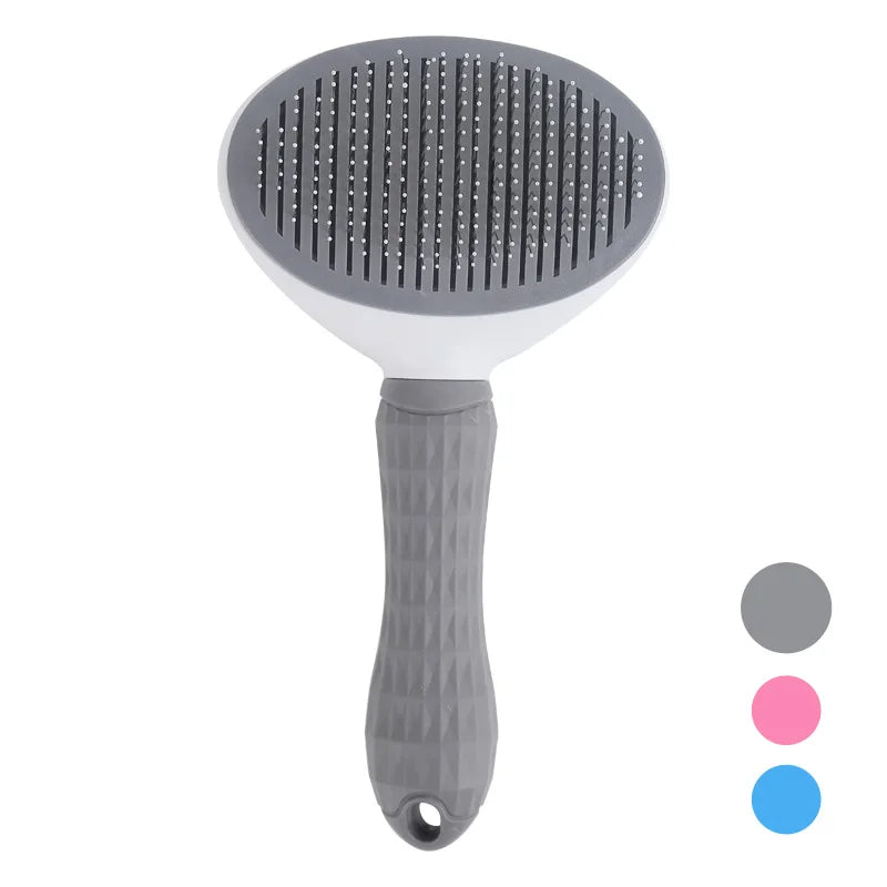 Everlab Cat Brush, Self Cleaning Slicker Brushes For Shedding And Grooming Removes Loose Undercoat, Mats and Tangled Hair Grooming Comb For Cats Dogs Brush Massage