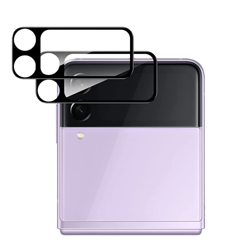 Nuglas Camera Lens Tempered Glass Protector Frame For Z Flip 3