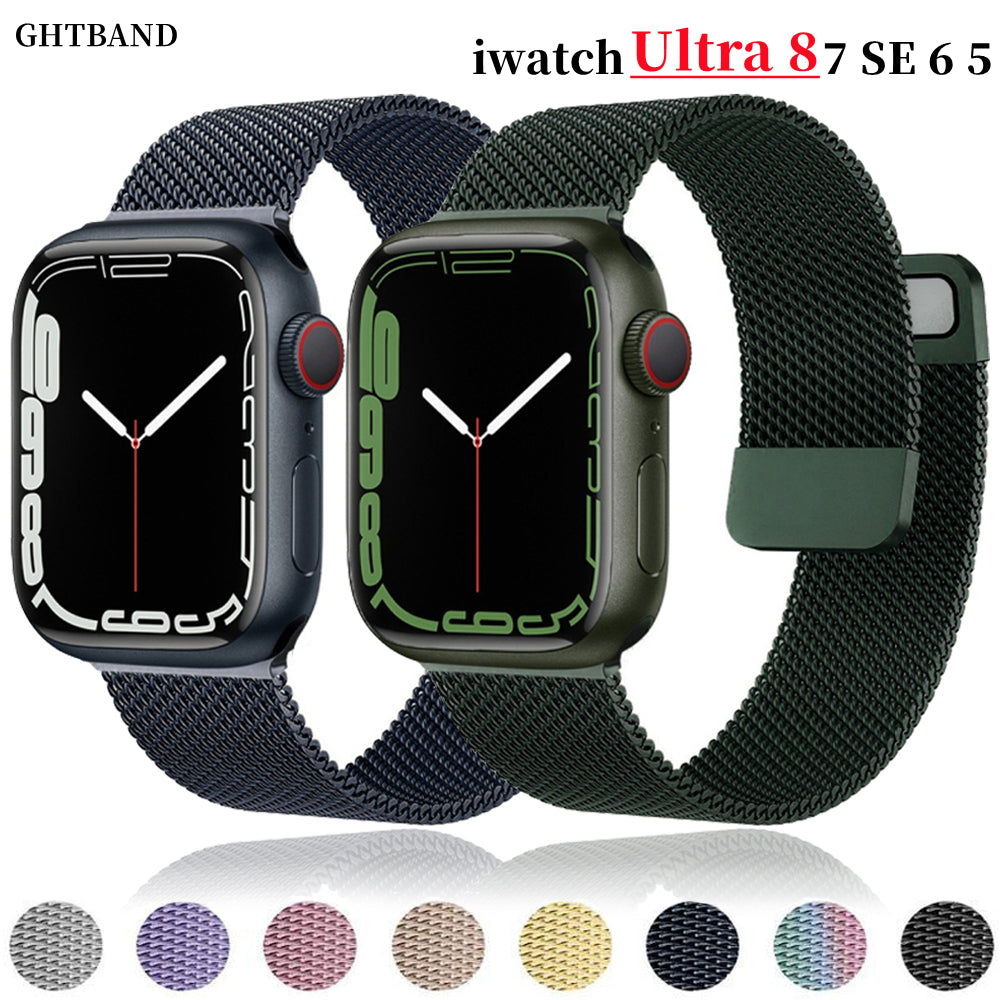 Everlab Magnetic Milanese Replacement Strap Metal Band For Apple Watch Series Ultra 8 7 6 5 4 SE