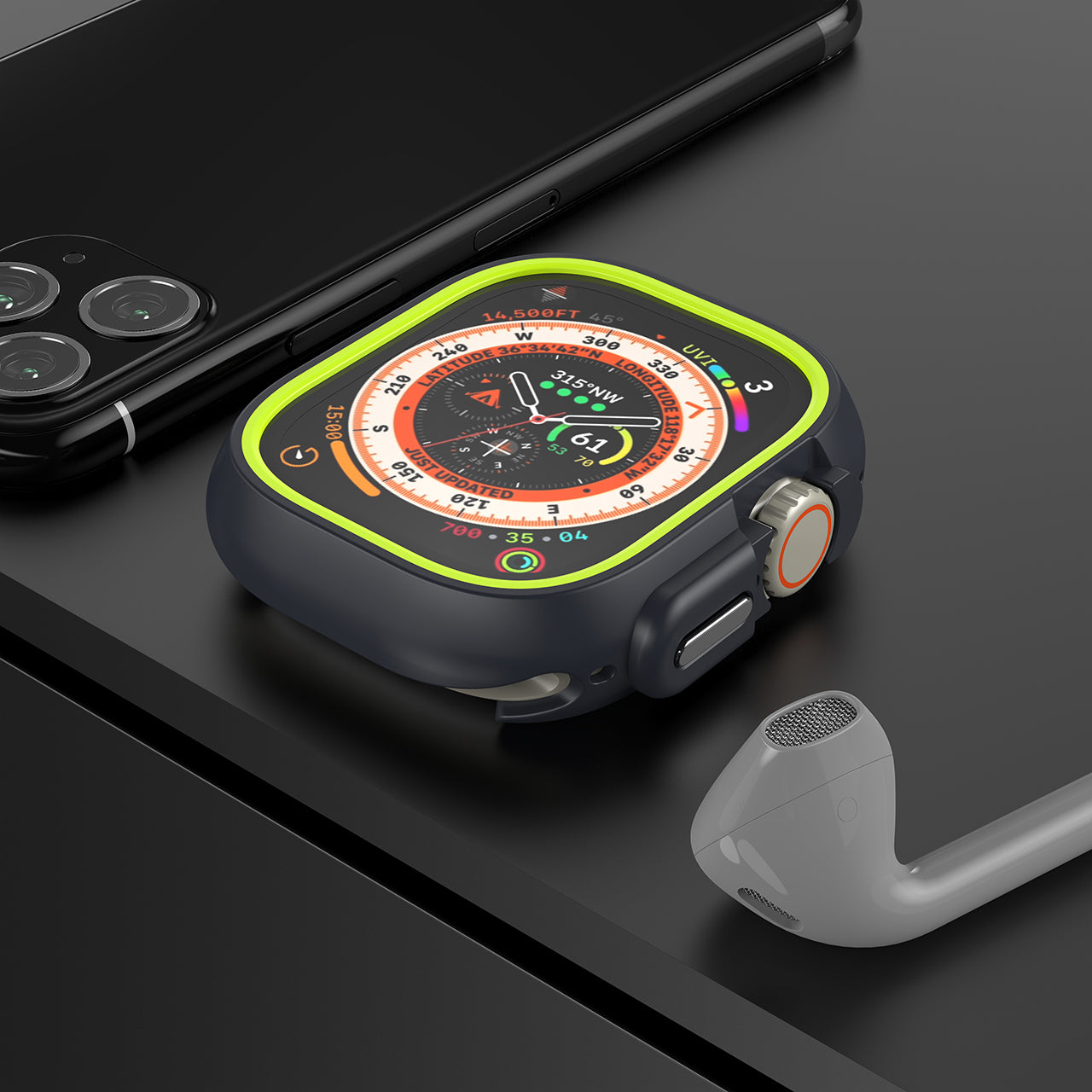 Everlab Apple Watch Shockproof 360 Bumper Replacement Case Rubber Cover